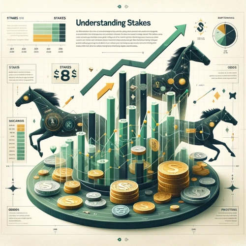 Infographie expliquant le concept d'enjeu dans les paris sur les courses de chevaux